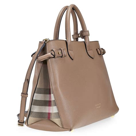 burberry the medium banner in lace leather|burberry leather check handbags.